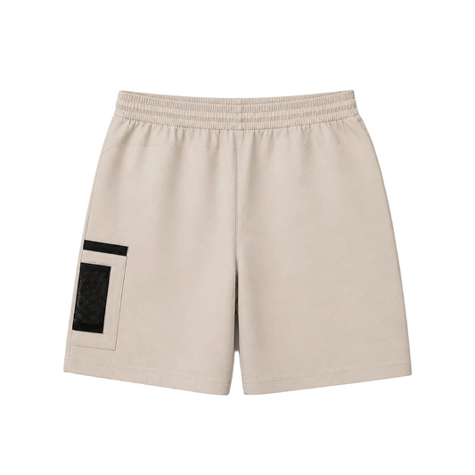 PUMA MEN'S OPEN ROAD 9" DRY CELL TECH BEIGE SHORTS