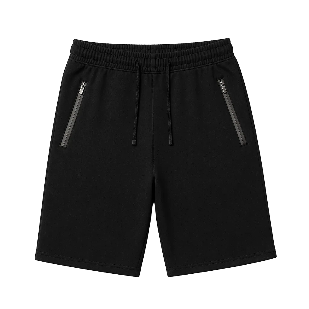 MEN'S COMFORT FIT ESSENTIAL BASIC SHORTS (BLACK)