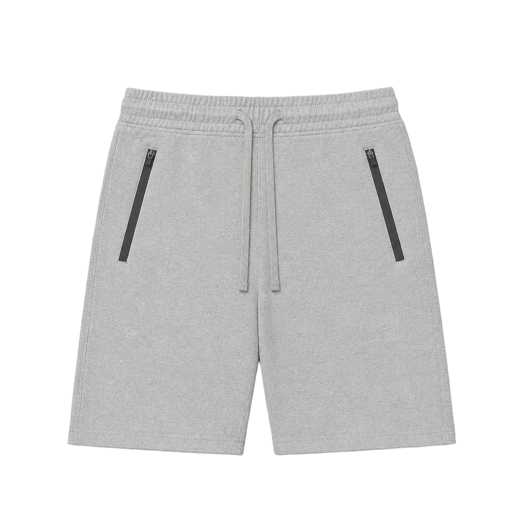 MEN'S COMFORT FIT ESSENTIAL BASIC SHORTS (GREY)