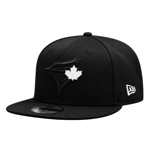 MEN'S NEW ERA MLB BLACK & WHITE TORONTO BLUE JAYS 50TH SEASON PATCH 9FIFTY SNAPBACK HAT