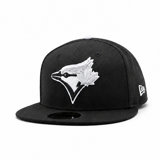MEN'S NEW ERA MLB BLACK & GREY TORONTO BLUE JAYS 50TH SEASON PATCH 9FIFTY SNAPBACK HAT