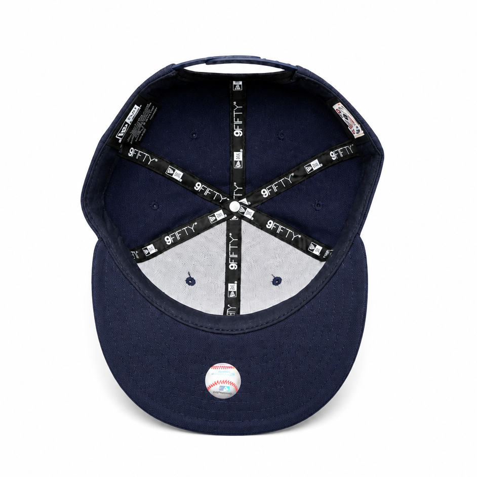 MEN'S NEW ERA MLB NAVY BLUE & WHITE TORONTO BLUE JAYS 50TH SEASON PATCH 9FIFTY SNAPBACK HAT