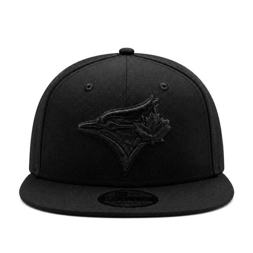 MEN'S NEW ERA MLB ALL BLACK TORONTO BLUE JAYS 50TH SEASON PATCH 9FIFTY SNAPBACK HAT