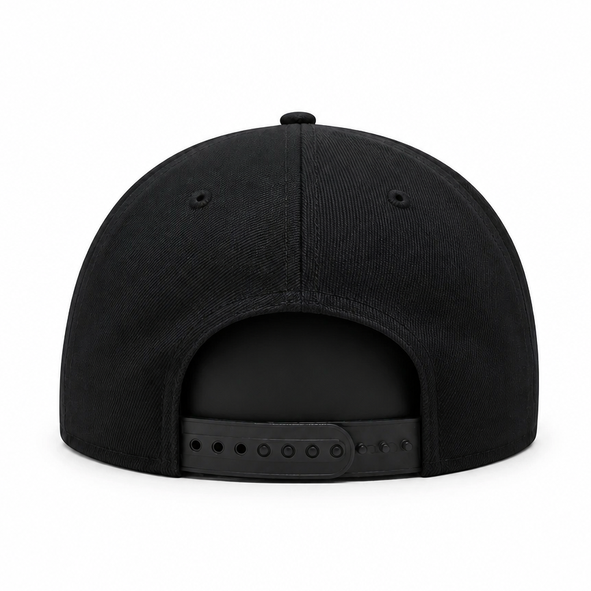 MEN'S NEW ERA MLB ALL BLACK TORONTO BLUE JAYS 50TH SEASON PATCH 9FIFTY SNAPBACK HAT
