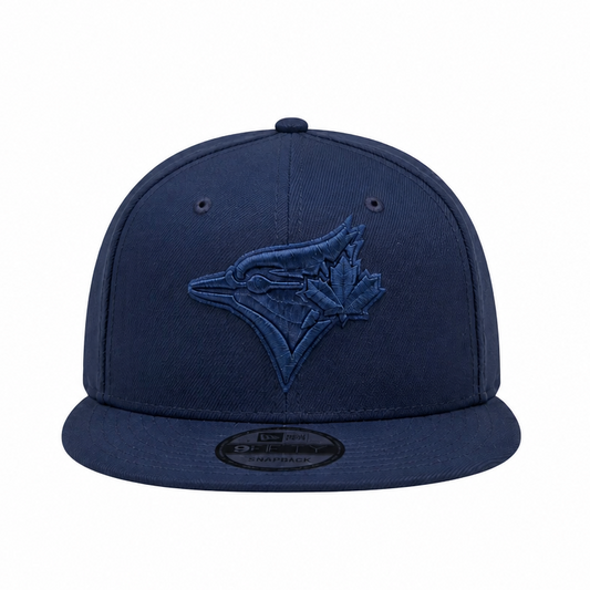 MEN'S NEW ERA MLB ALL NAVY BLUE TORONTO BLUE JAYS 50TH SEASON PATCH 9FIFTY SNAPBACK HAT