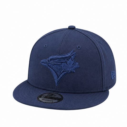 MEN'S NEW ERA MLB ALL NAVY BLUE TORONTO BLUE JAYS 50TH SEASON PATCH 9FIFTY SNAPBACK HAT