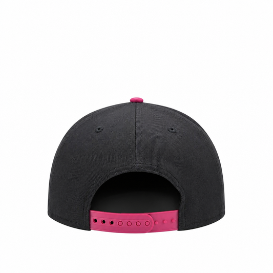 MEN'S NEW ERA MLB BLACK & BURGUNDY RED TORONTO BLUE JAYS 50TH SEASON PATCH 9FIFTY SNAPBACK HAT