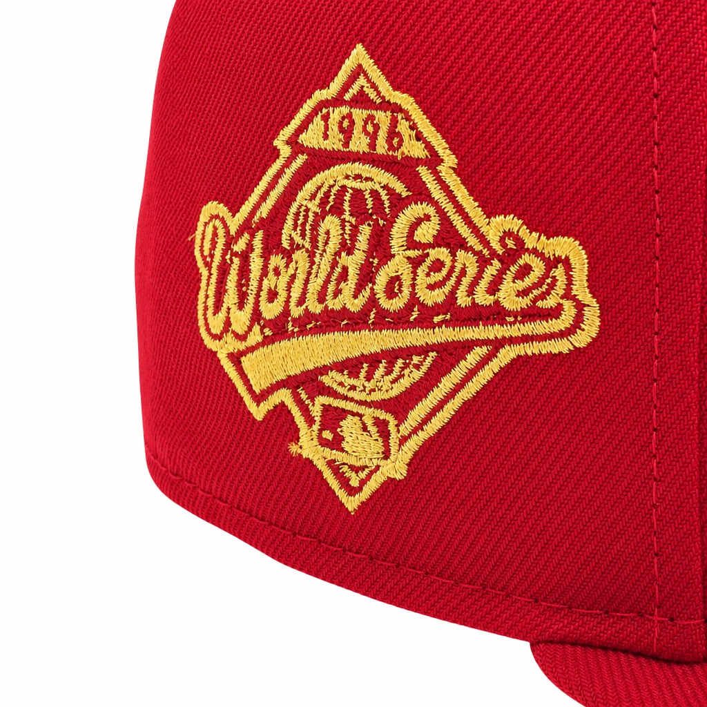 9FIFTY NEW ERA MEN'S MLB 1996 WORLD SERIES NEW YORK YANKEES RED/GOLD SNAPBACK HAT