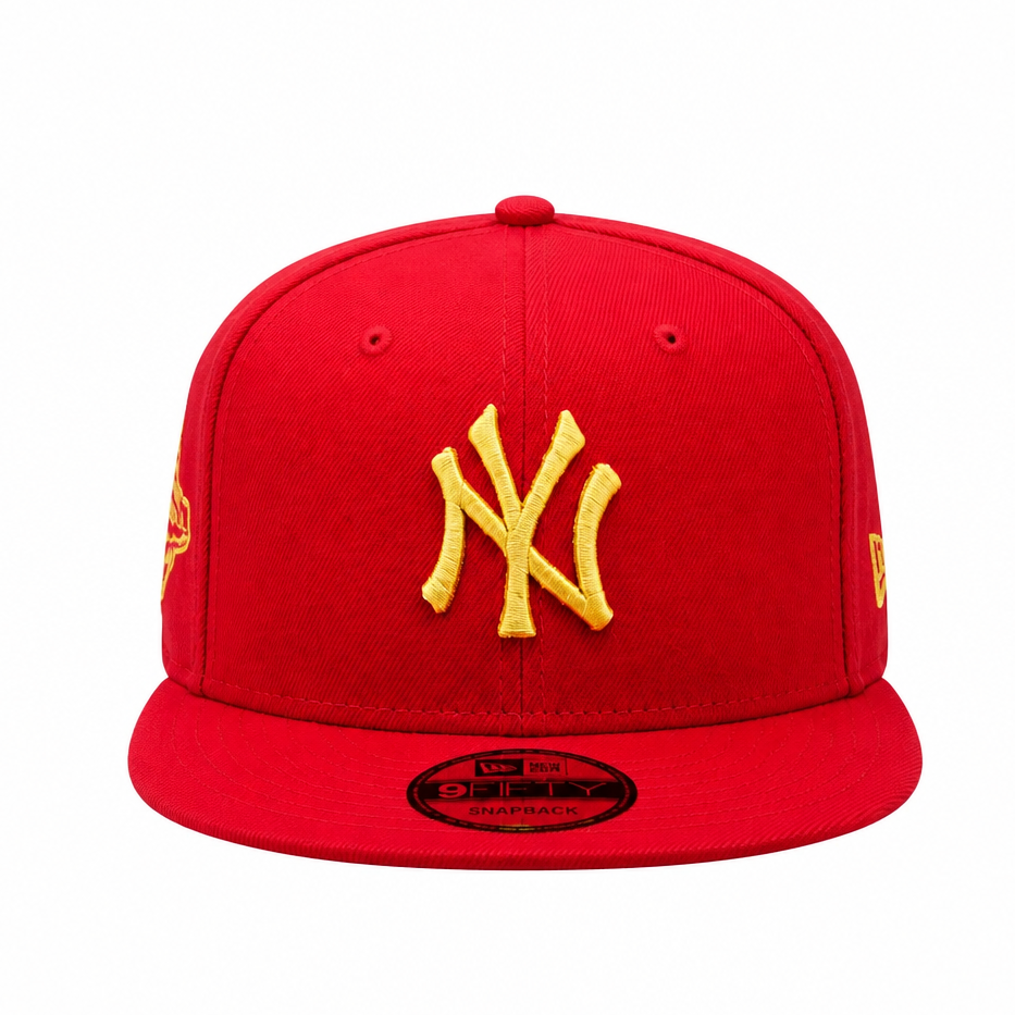 9FIFTY NEW ERA MEN'S MLB 1996 WORLD SERIES NEW YORK YANKEES RED/GOLD SNAPBACK HAT