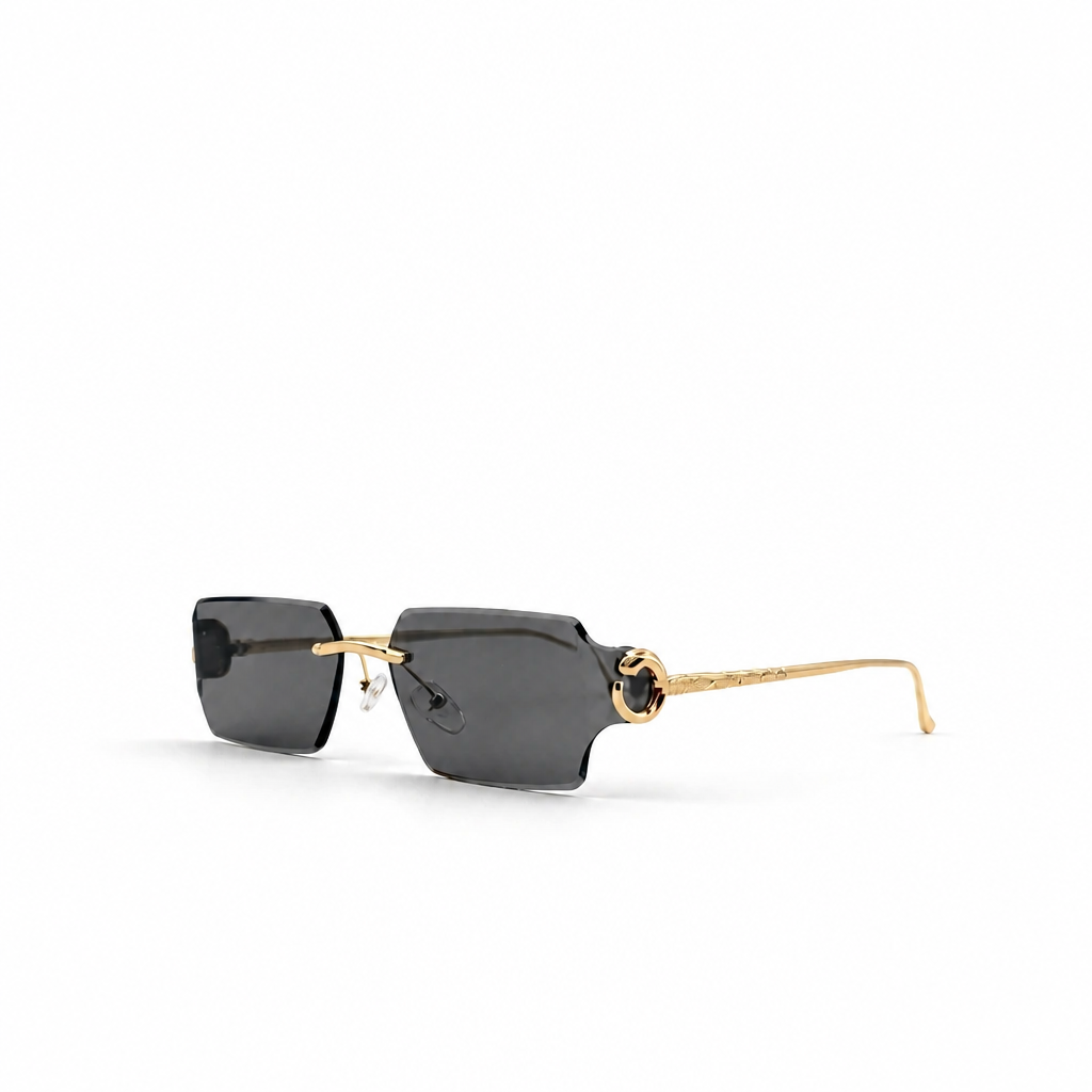 BLACK/GOLD DESIGNER SUNGLASSES (J7582)