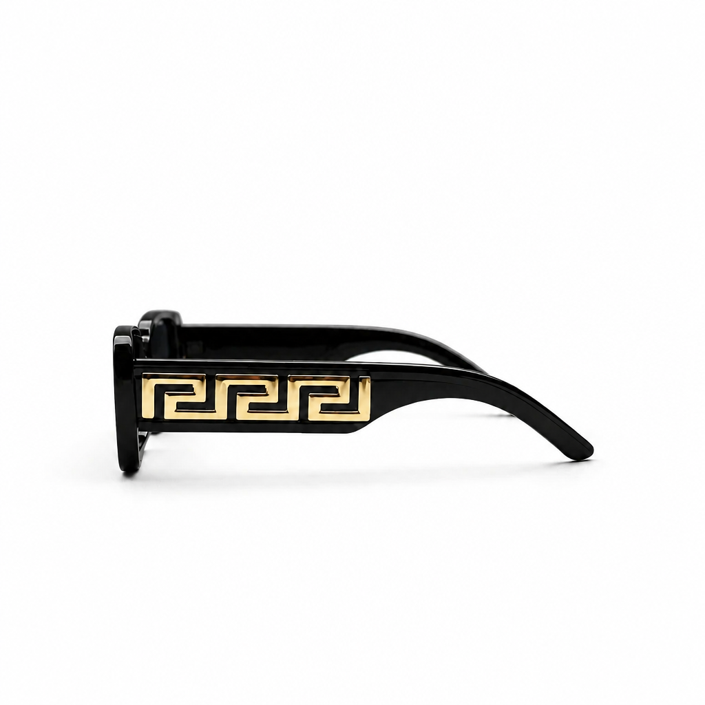 BLACK/GOLD DESIGNER SUNGLASSES (J7531P)