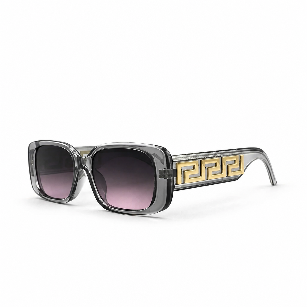 CLEAR GREY/GOLD DESIGNER SUNGLASSES (J7531P)