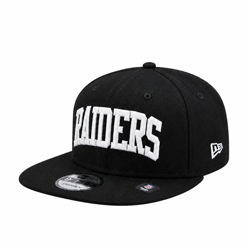 9FIFTY NEW ERA MEN'S NFL LAS VEGAS RAIDERS BLACK SNAPBACK HAT