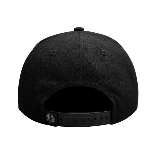 NEW ERA MEN'S 9FIFTY A-FRAME NBA DALLAS MAVERICKS BLACK SNAPBACK HAT