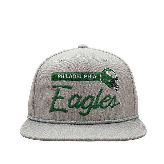 NEW ERA 9FIFTY PHILADELPHIA EAGLES GREY CORD SNAPBACK HAT