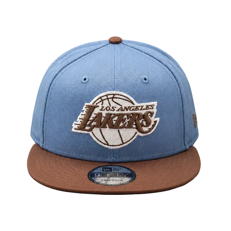 9FIFTY MEN'S NEW ERA NBA LOS ANGELES LAKERS BLUE/BROWN SNAPBACK HAT