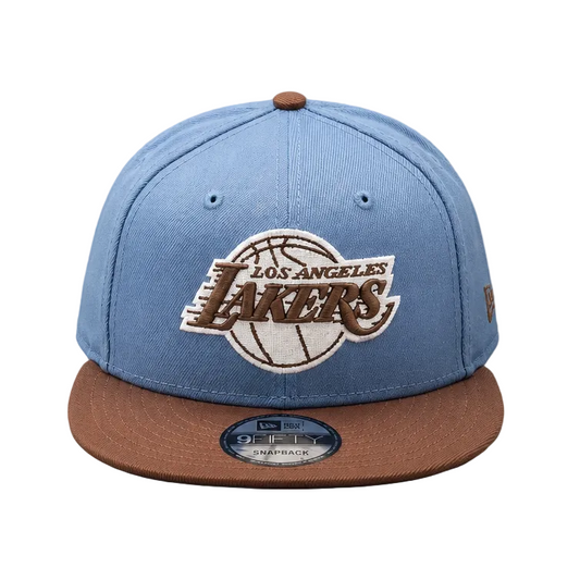 9FIFTY MEN'S NEW ERA NBA LOS ANGELES LAKERS BLUE/BROWN SNAPBACK HAT
