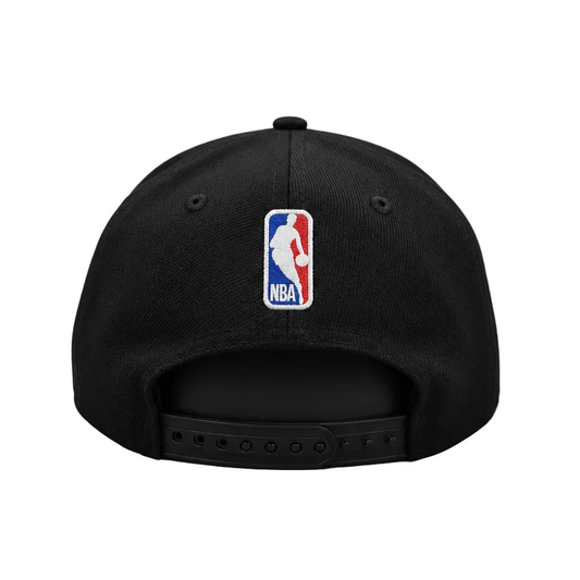 NEW ERA MEN'S 9FIFTY A-FRAME NBA NEW YORK KNICKS RHINESTONE LOGO BLACK SNAPBACK HAT