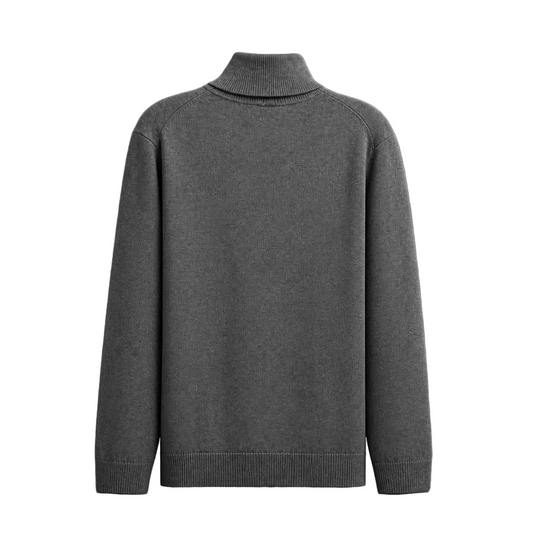 ROUGH DRESS MEN'S LONG SLEEVE GREY TURTLE NECK