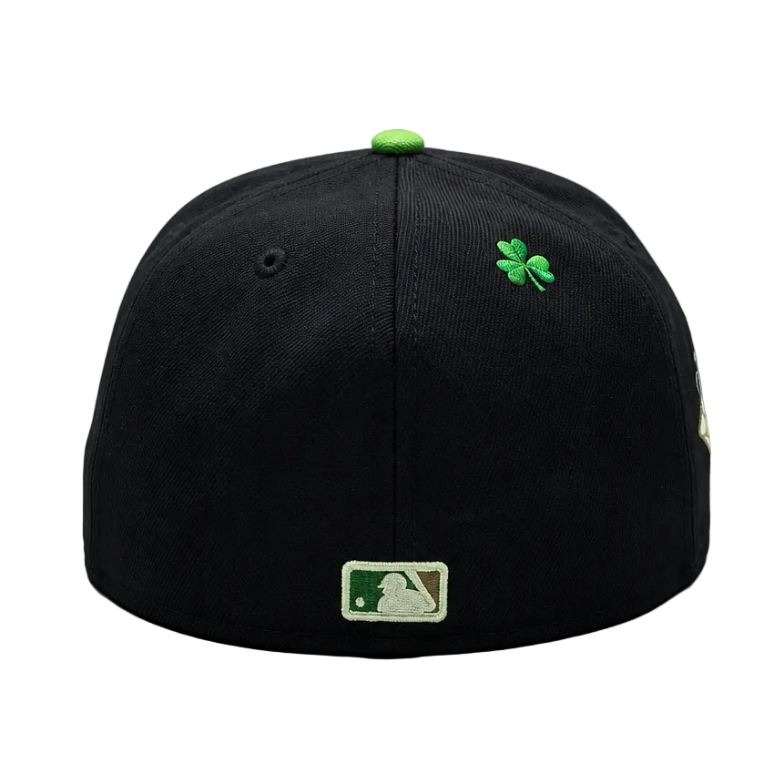 NEW ERA 59FIFTY MLB PITTSBURGH PIRATES BLACK & GREEN FITTED HAT