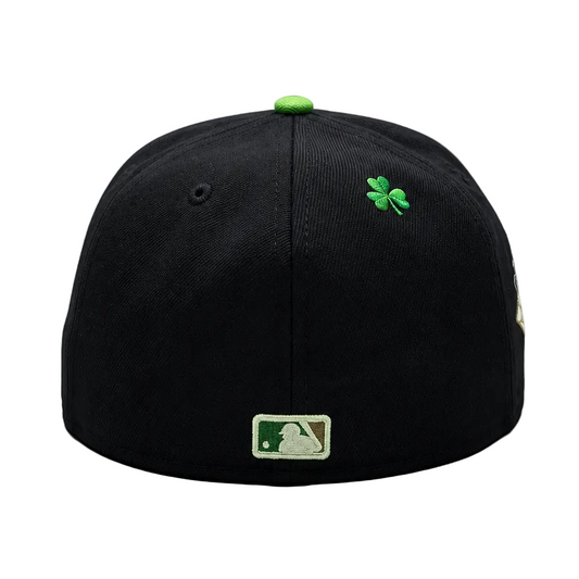 NEW ERA 59FIFTY MLB PITTSBURGH PIRATES BLACK & GREEN FITTED HAT