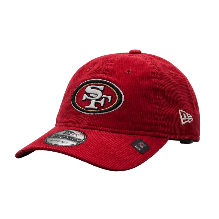 NEW ERA 9TWENTY NFL SAN FRANCISCO 49ERS RED CORD STRAPBACK CAP