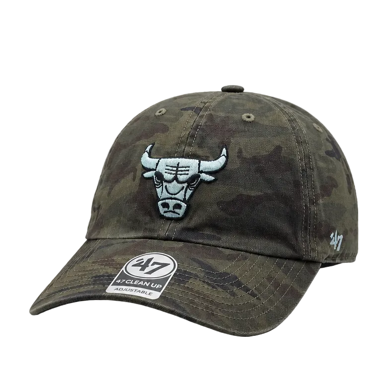 CHICAGO BULLS NBA ADJUSTABLE CAMO CAP
