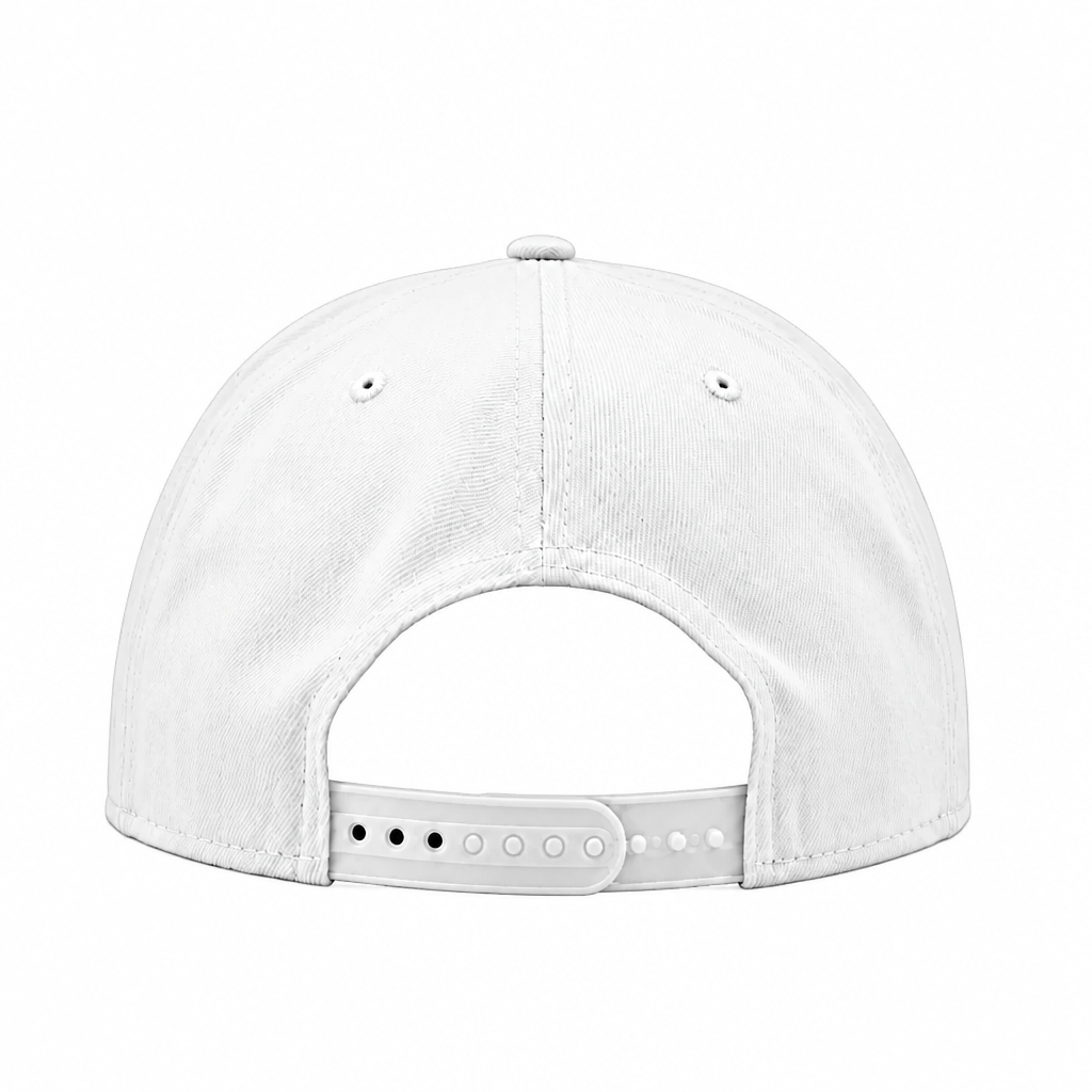 MEN'S NEW ERA MLB ALL WHITE TORONTO BLUE JAYS 50TH SEASON PATCH 9FIFTY SNAPBACK HAT