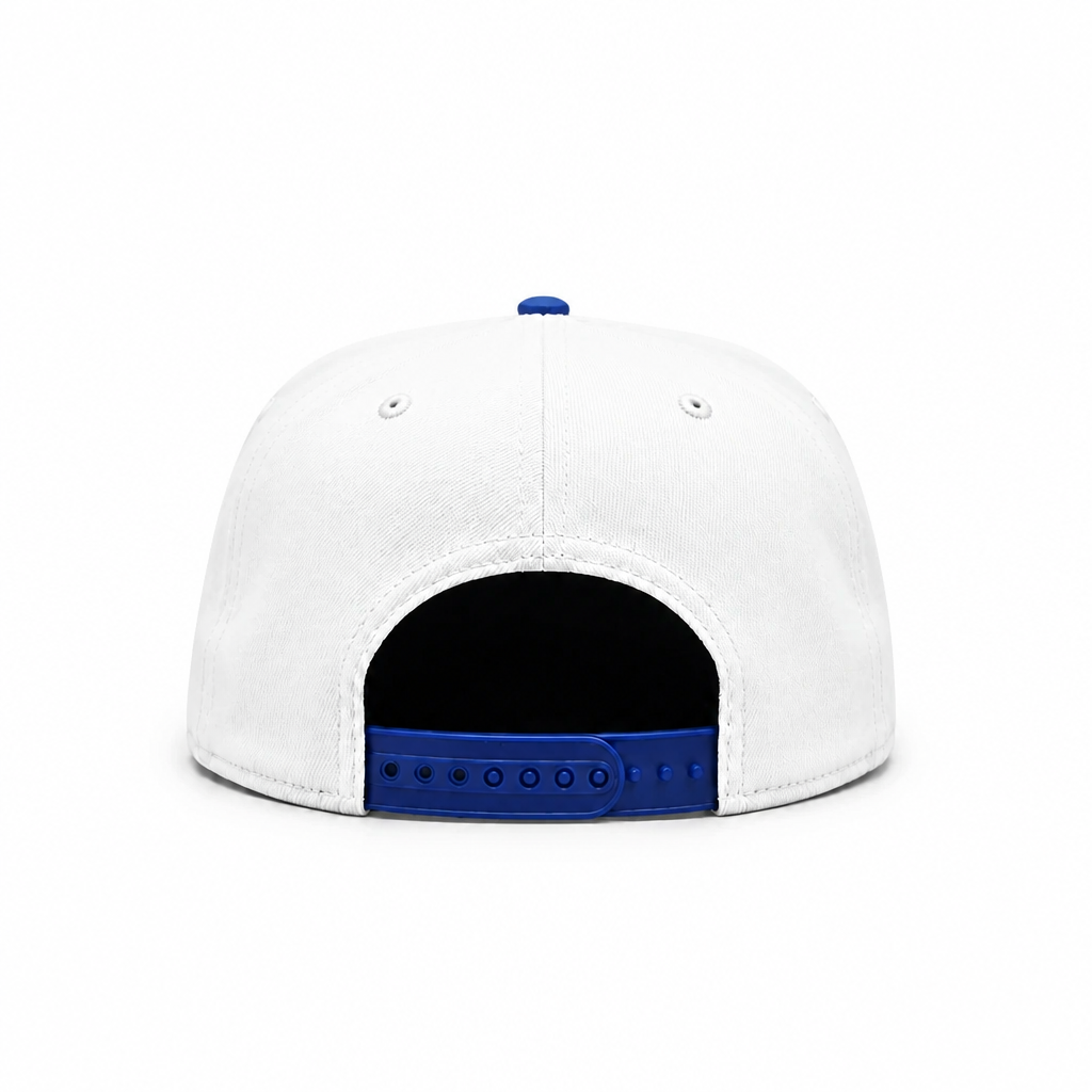 MEN'S NEW ERA MLB WHITE & ROYAL BLUE TORONTO BLUE JAYS 50TH SEASON PATCH 9FIFTY SNAPBACK HAT