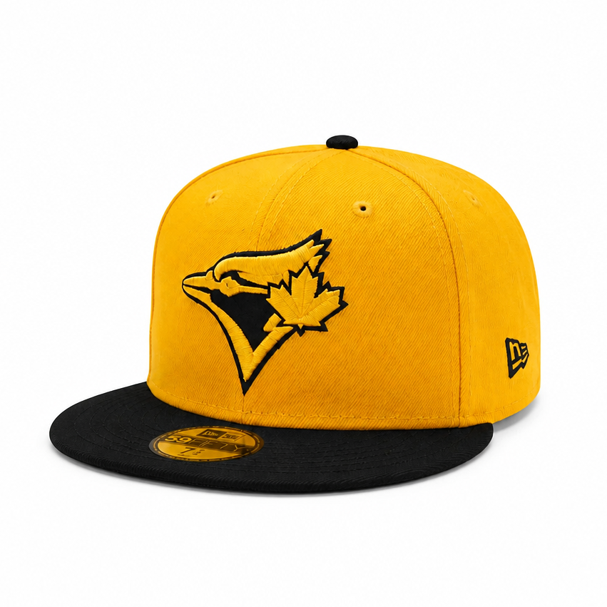 NEW ERA 59FIFTY TORONTO BLUE JAYS GOLD WITH BLACK FITTED HAT