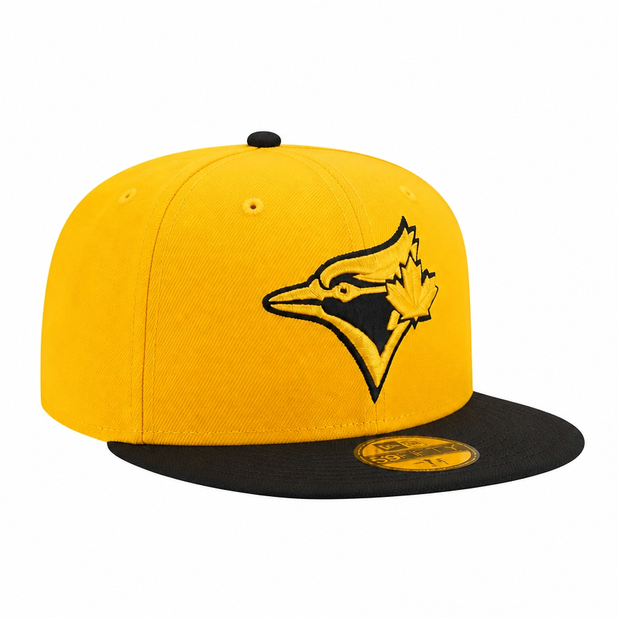 NEW ERA 59FIFTY TORONTO BLUE JAYS GOLD WITH BLACK FITTED HAT