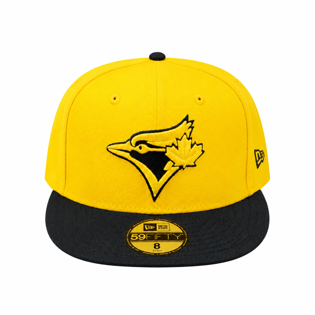 NEW ERA 59FIFTY TORONTO BLUE JAYS GOLD WITH BLACK FITTED HAT