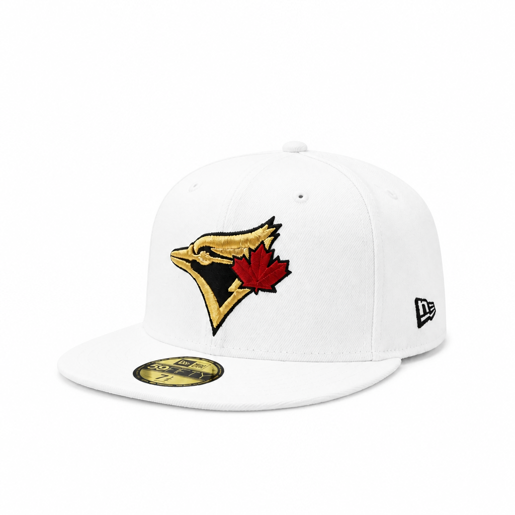 59FIFTY NEW ERA MLB 1993 WORLD SERIES TORONTO BLUE JAYS WHITE/GOLD FITTED HAT