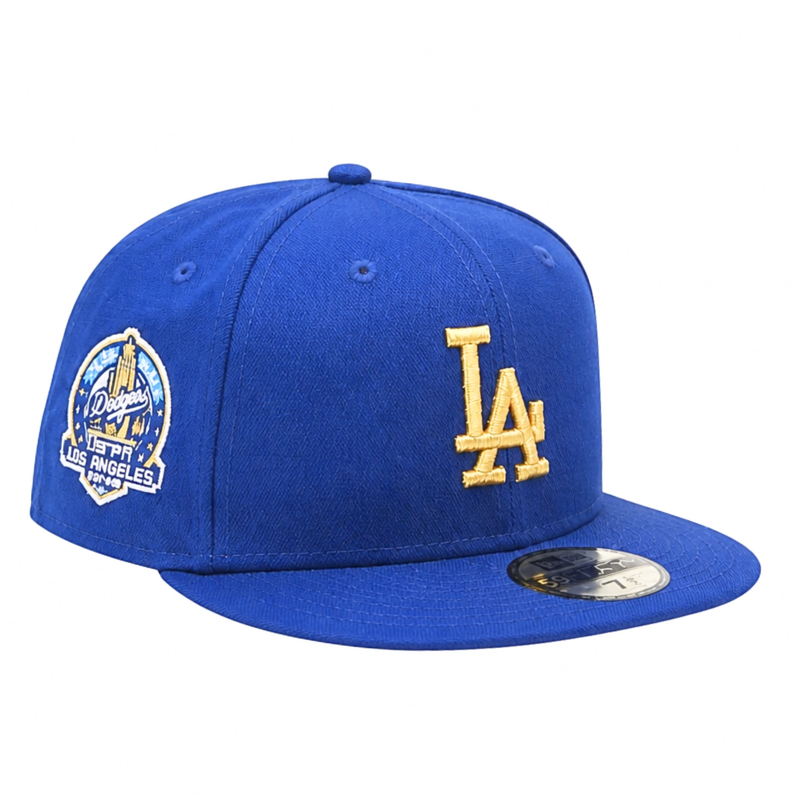 NEW ERA 9FIFTY LOS ANGELES DODGERS 60TH ANNIVERSARY DARK ROYAL/GOLD SNAPBACK HAT