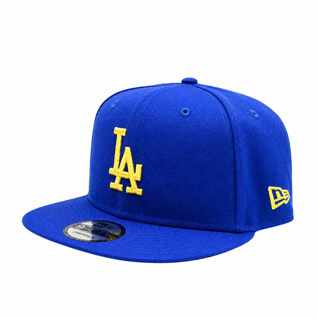 NEW ERA 9FIFTY LOS ANGELES DODGERS 60TH ANNIVERSARY DARK ROYAL/GOLD SNAPBACK HAT