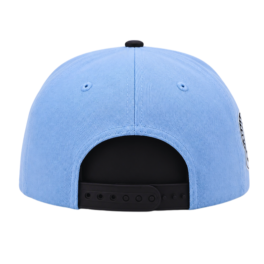 NEW ERA 9FIFTY NEW ERA CHICAGO BULLS 6X CHAMPS SKY BLUE/BLACK SNAPBACK HAT