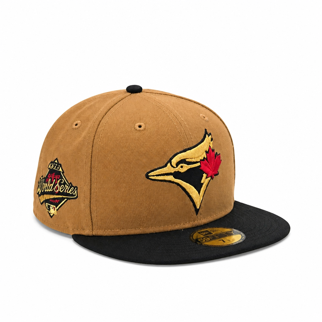 59FIFTY NEW ERA MLB 1992 WORLD SERIES TORONTO BLUE JAYS BRONZE/BLACK FITTED HAT