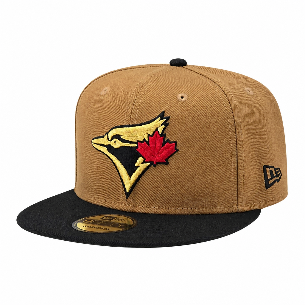 59FIFTY NEW ERA MLB 1992 WORLD SERIES TORONTO BLUE JAYS BRONZE/BLACK FITTED HAT
