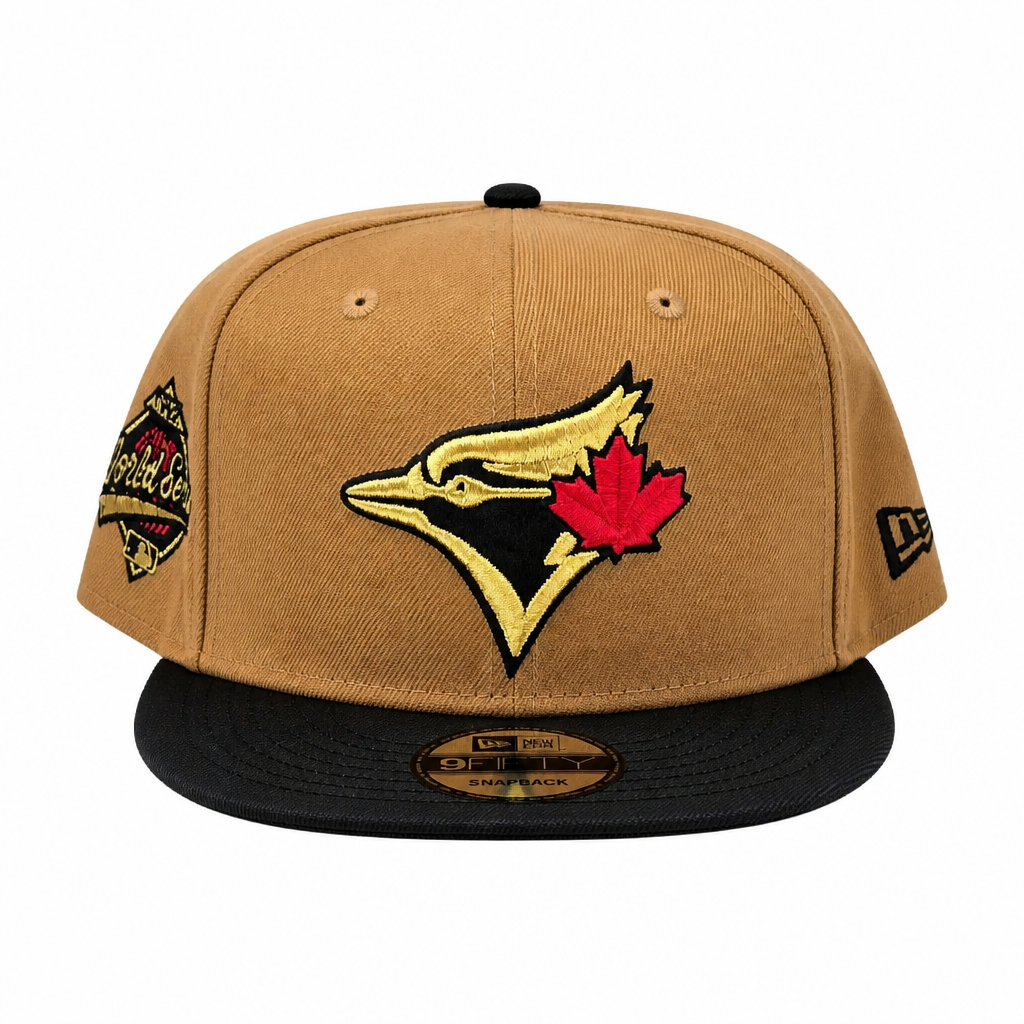 59FIFTY NEW ERA MLB 1992 WORLD SERIES TORONTO BLUE JAYS BRONZE/BLACK FITTED HAT