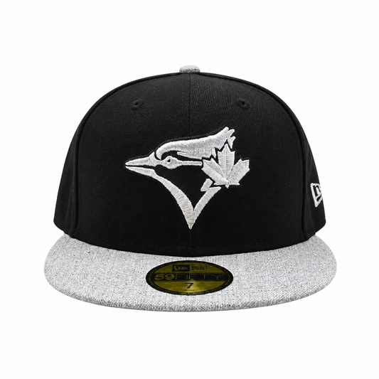 59FIFTY NEW ERA MLB TORONTO BLUE JAYS BLACK/GREY FITTED HAT
