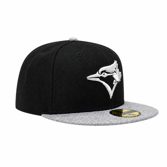 59FIFTY NEW ERA MLB TORONTO BLUE JAYS BLACK/GREY FITTED HAT