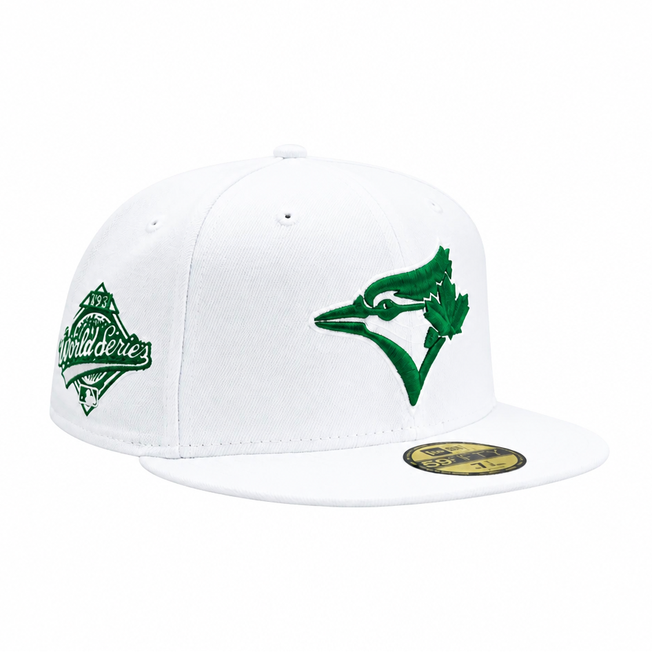 59FIFTY NEW ERA MLB 1992 WORLD SERIES TORONTO BLUE JAYS WHITE/GREEN FITTED HAT