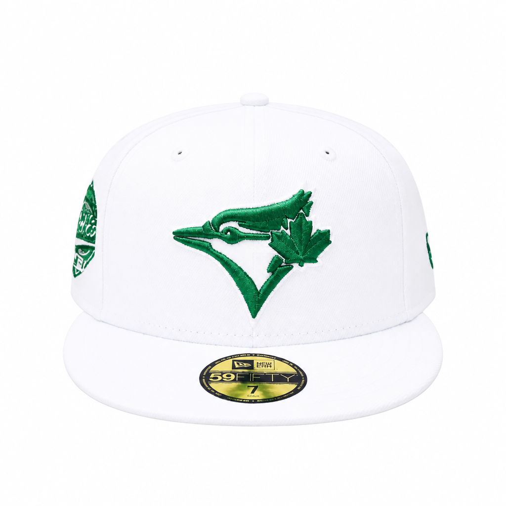 59FIFTY NEW ERA MLB 1992 WORLD SERIES TORONTO BLUE JAYS WHITE/GREEN FITTED HAT