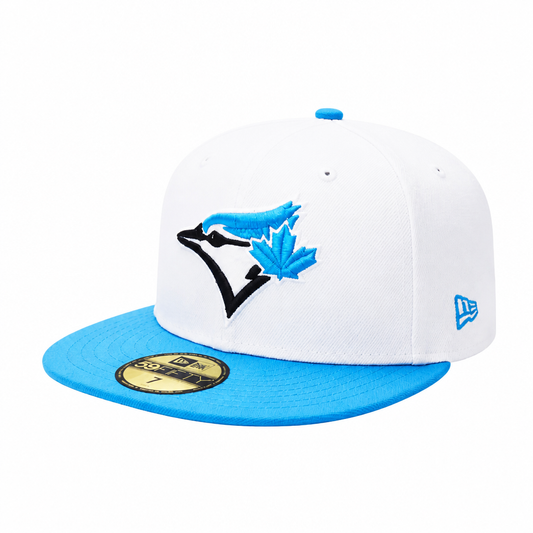 59FIFTY NEW ERA MLB 1992 WORLD SERIES TORONTO BLUE JAYS WHITE/FANATIC BLUE FITTED HAT