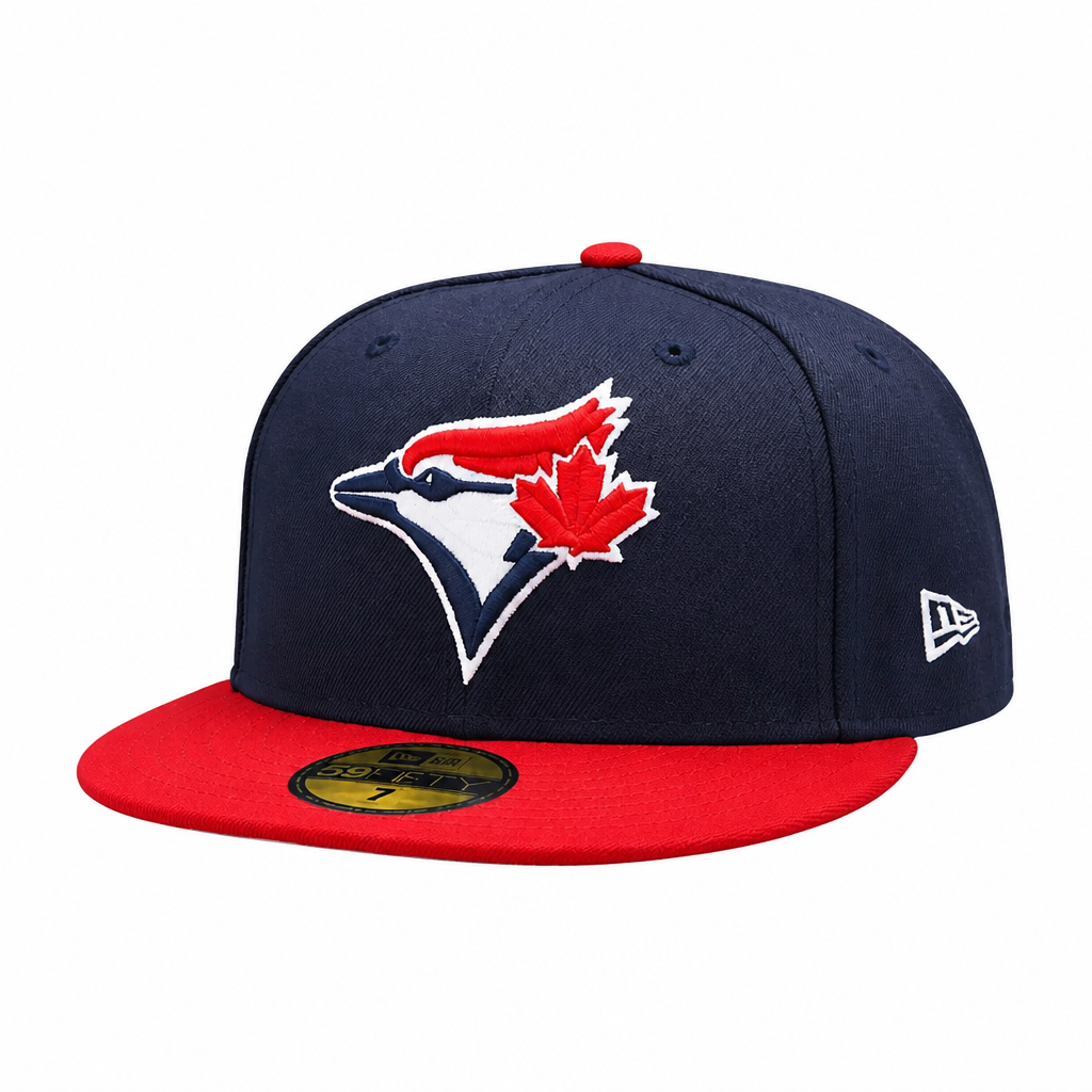 59FIFTY NEW ERA MLB TORONTO BLUE JAYS NAVY BLUE/RED FITTED HAT