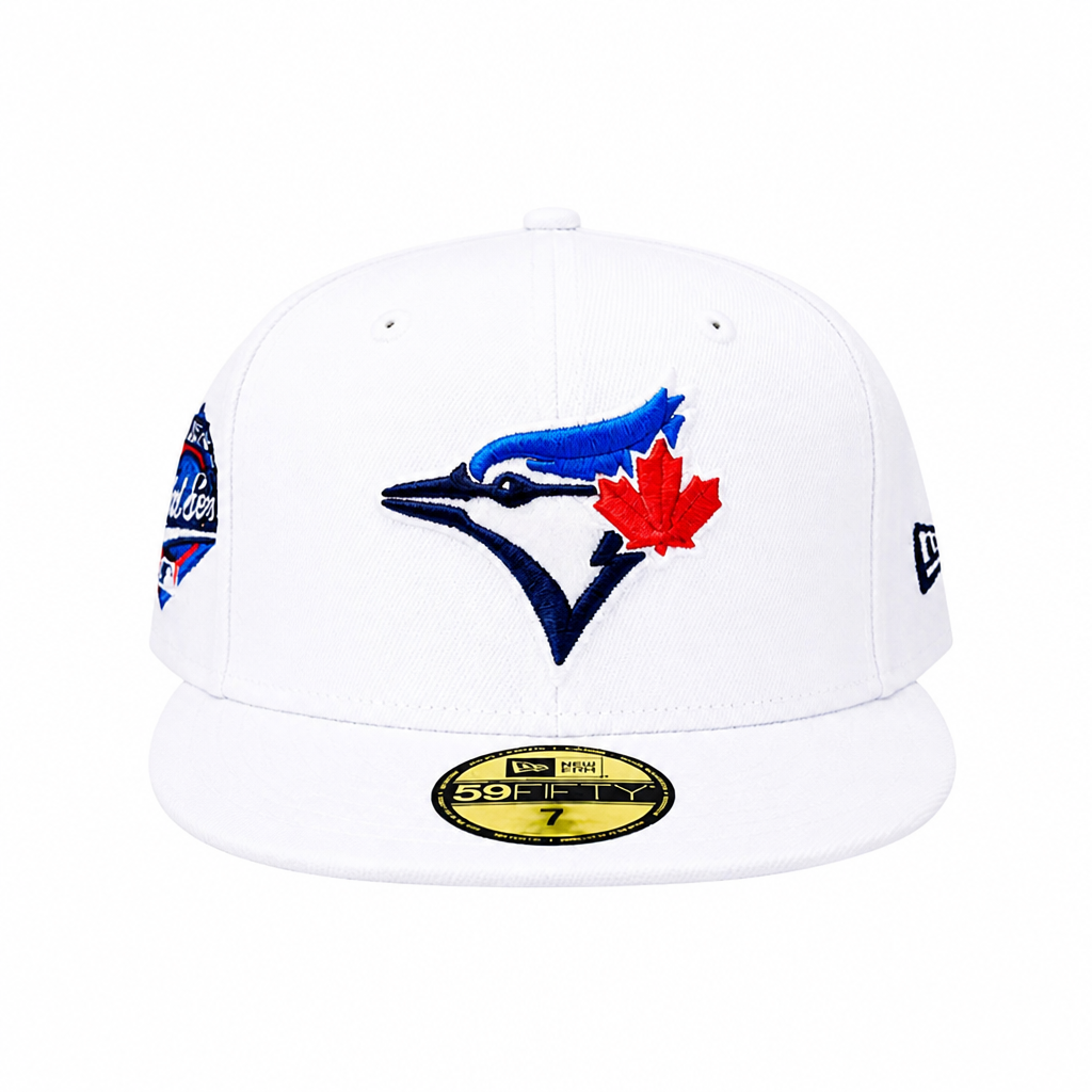 59FIFTY NEW ERA MLB 1992 WORLD SERIES TORONTO BLUE JAYS WHITE/BLUE FITTED HAT