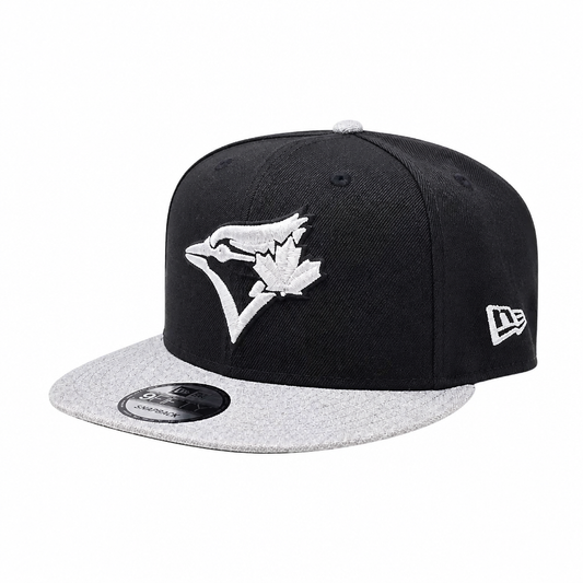 NEW ERA 9FIFTY WORLD SERIES 1992 MLB TORONTO BLUE JAYS BLACK & HEATHER GREY SNAPBACK HAT