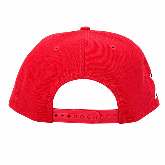 NEW ERA 9FIFTY MLB TORONTO BLUE JAYS 20TH ANNIVERSARY SCARLET RED SNAPBACK HAT