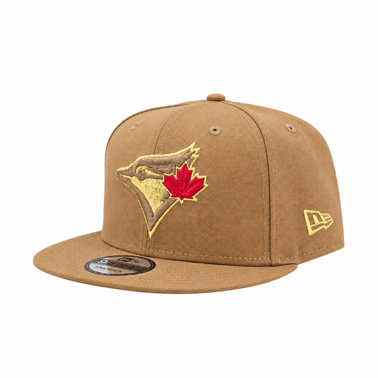 NEW ERA 9FIFTY MLB TORONTO BLUE JAYS 20TH ANNIVERSARY LIGHT BRONZE GOLD SNAPBACK HAT
