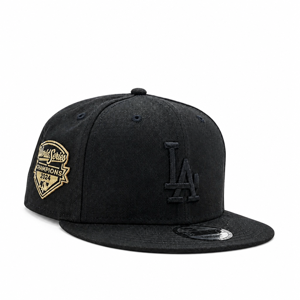 NEW ERA 9FIFTY MLB LOS ANGELES DODGERS 2025 WORLD SERIES CHAMPIONS BLACK SNAPBACK HAT